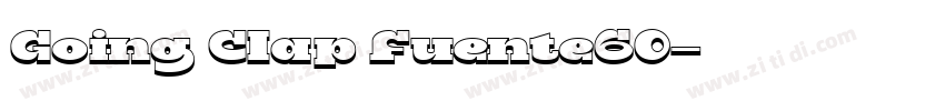 Going Clap Fuente60字体转换